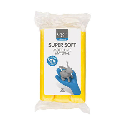 Creall argile supersoft sans conservation jaune - 500gr.