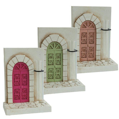 Idées 4 saisons image porte d'entrée avec vase 11,8x6,8x16,2cm 3 assortis