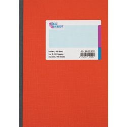 Carnet König Ebhardt A5 à carreaux rouge