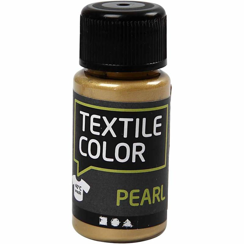 Creativ Company Couleur textile - Coverring Textile Paint Gold Pearl Pearl, 50ml