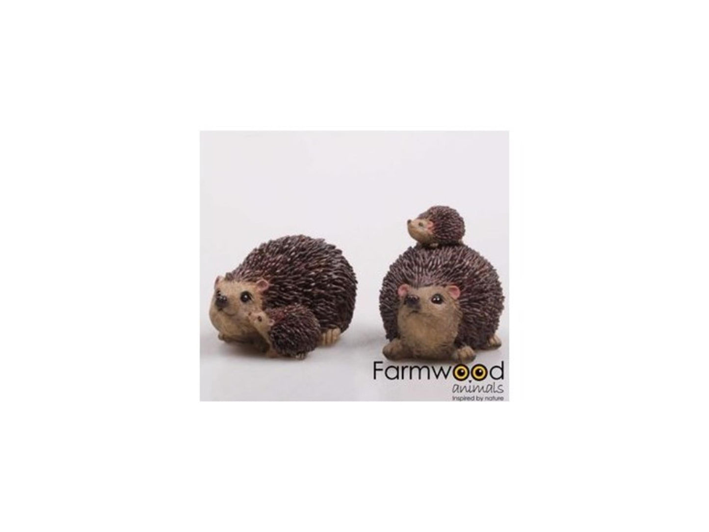 Statue de jardin animaux de ferme hérisson avec enfant 10x7x8 cm