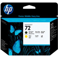 Tête d'impression hp c9384a noir mat, jaune