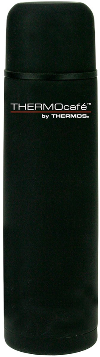 Bouteille thermos quotidienne 1 litre - caoutchouc noir