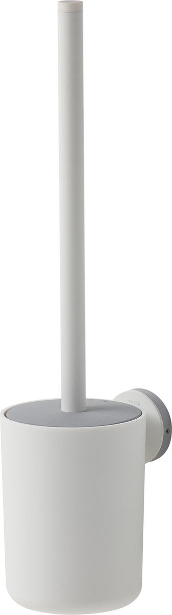 Tiger urban - brosse WC avec support - brosse WC avec support suspendu - sans perçage - montage mural - perçage ou collage - blanc