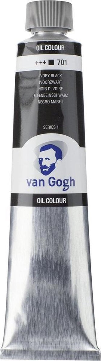 Peinture à l'huile Van Gogh tube 200 ml noir ivoire 701
