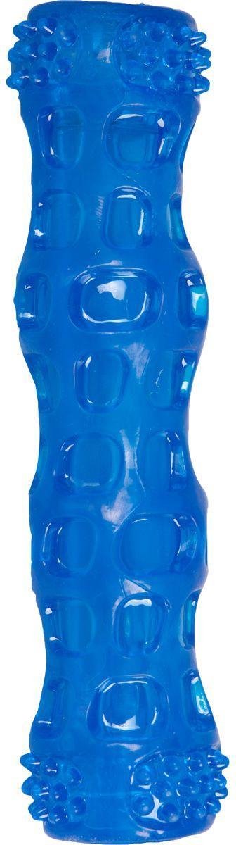 Jouet pour chien Flamingo - bâton bordy bleu - 18 cm - grincement lumineux LED - caoutchouc TPR - jouet flottant pour chiens