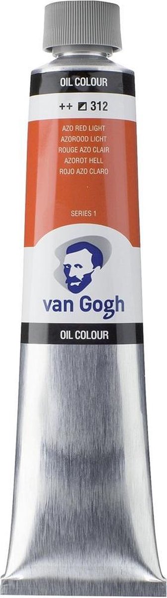 Peinture à l'huile Van Gogh tube 200 ml rouge azoïque clair 312