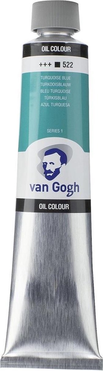 Peinture à l'huile Van Gogh tube 200 ml bleu turquoise 522