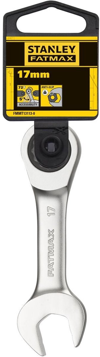Stanley - clé mixte fatmax tronquée avec cliquet 17 mm - clé à fourche - outil pour clé - 1 pièce(s)