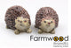 Statue de jardin animaux de ferme hérisson s 6x4x4cm