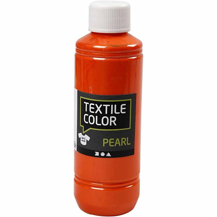 Couleur textile Creativ company, nacre, orange, 250 ml 1 bouteille