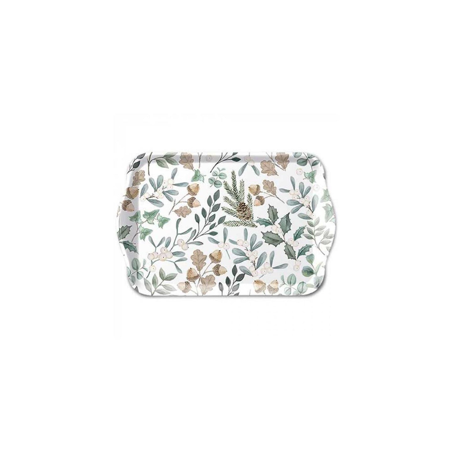 Plateau Ambiente 13x21cm feuilles