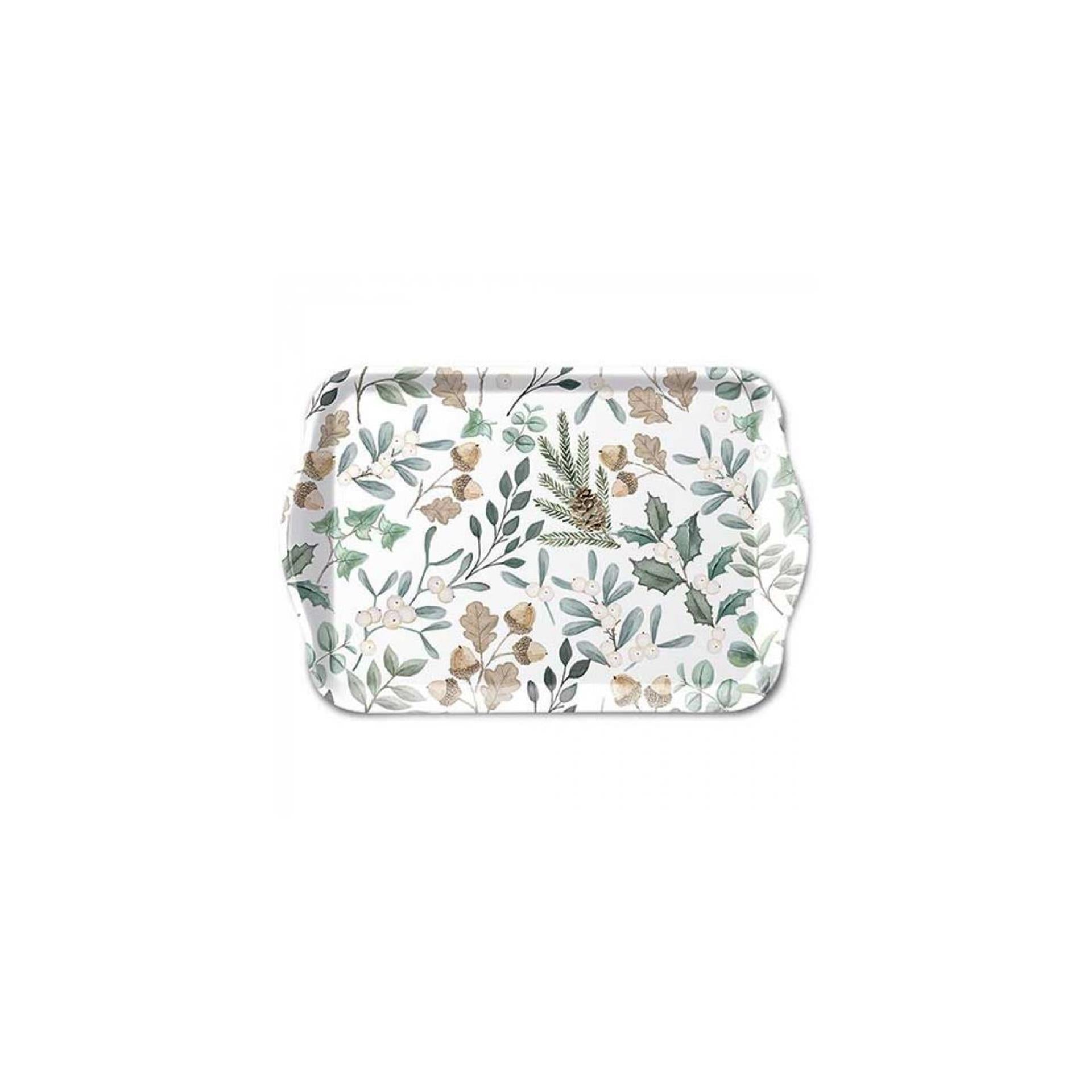Plateau Ambiente 13x21cm feuilles