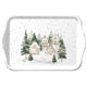 Plateau Ambiente mélamine maisons enneigées 13x21 cm