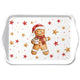 Plateau Ambiente mélamine cacao et biscuit 13x21cm