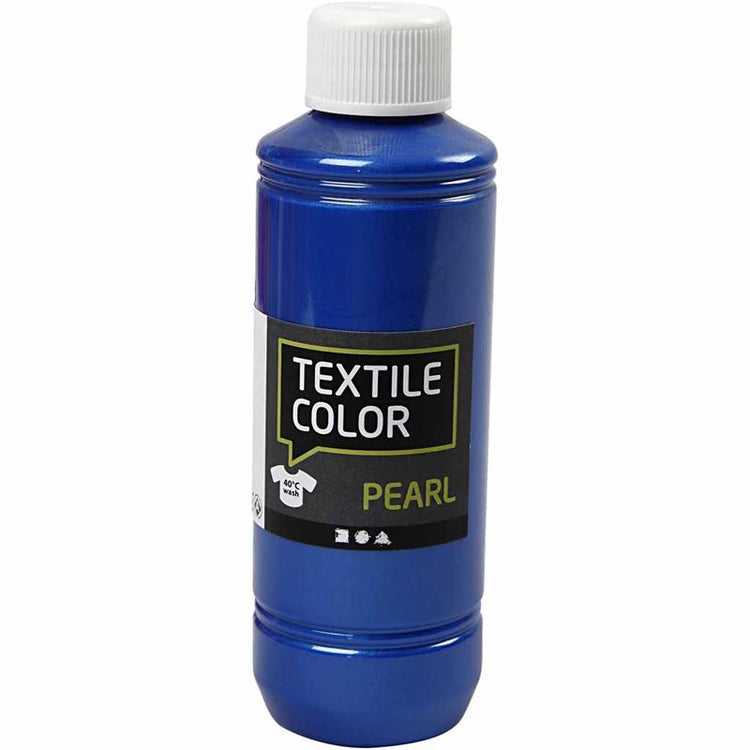 Couleur textile Creativ company, nacre, bleu, 250 ml 1 bouteille