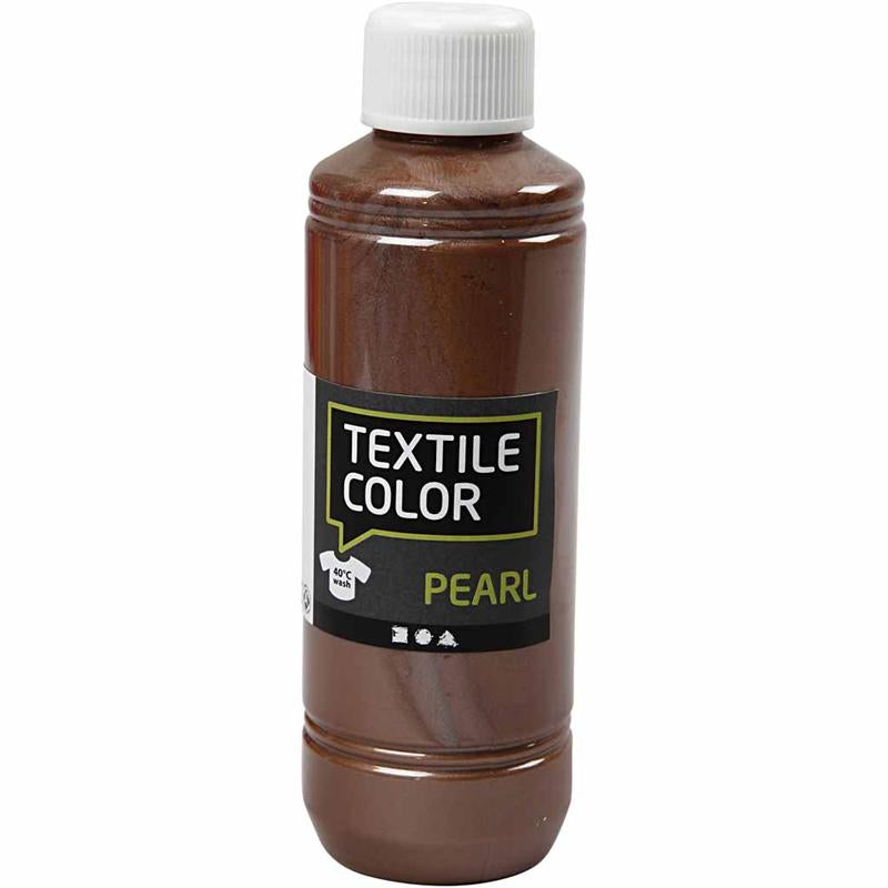 Couleur textile Creativ company, nacre, marron, 250 ml 1 bouteille