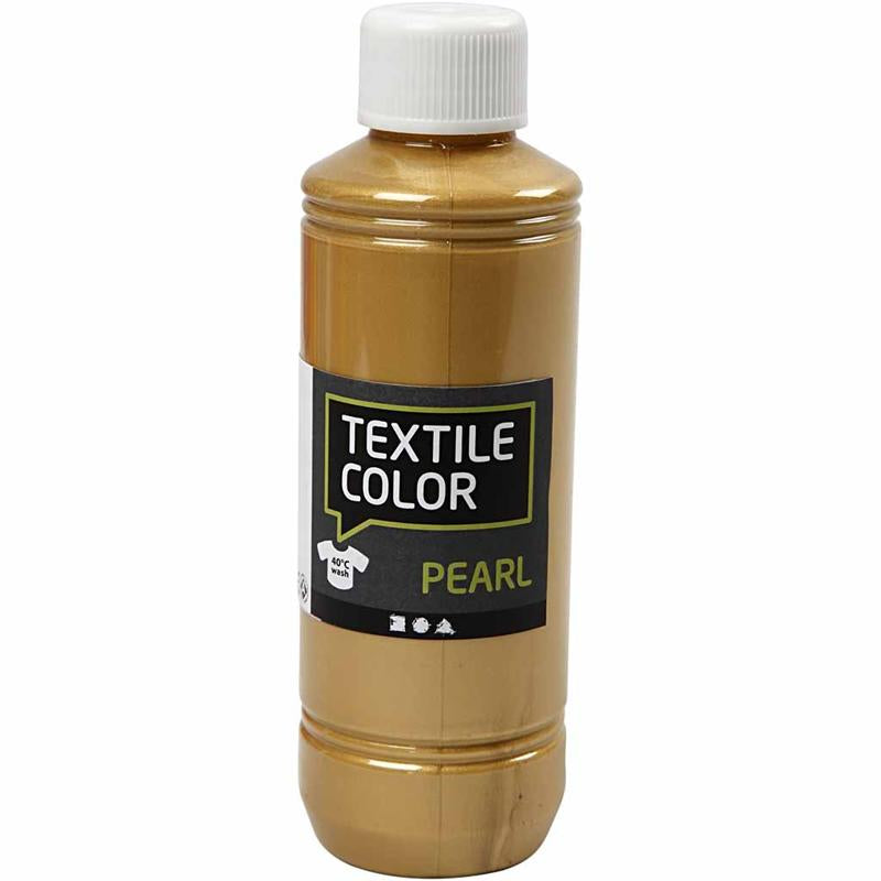 Creativ Company Couleur textile couvrant la peinture textile Gold Pearl, 250 ml