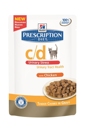 Hill's Prescription Diet Feline C D Poulet de stress urinaire