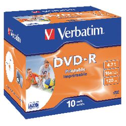 DVD-R verbatim 16x 4,7 Go imprimable
