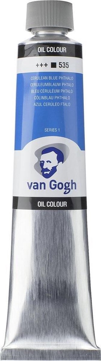 Peinture à l'huile Van Gogh tube 200 ml bleu céruléen (phtalo) 535