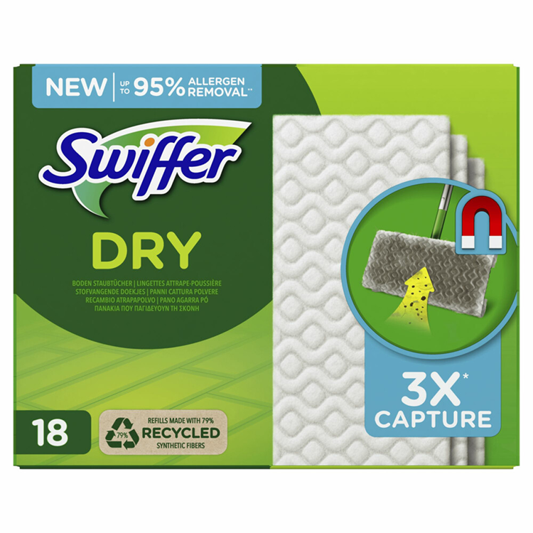 Swiffer 1069355 - plancher rf 18ct | 12 pièces