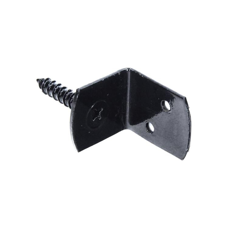 Mack 1069085 - Support d'écran tressé en L noir | 30 pièces