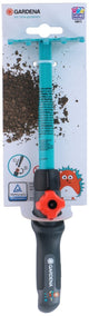 Râteau pour enfants Gardena combisystem - râteau pour enfants avec système de clic et bouton rotatif - râteau à feuilles avec manche pour le jardinage - outils de jardin combisystem