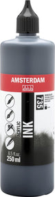 Bouteille d'encre acrylique Amsterdam 250 ml oxydblack 735