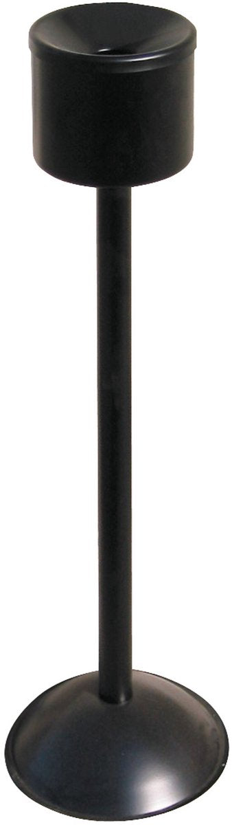 Meva - cendrier auto-extinguible sur pied - usage intérieur - noir - 150mm - 860mm