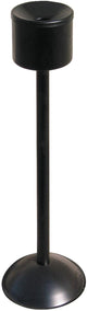 Meva - cendrier auto-extinguible sur pied - usage intérieur - noir - 150mm - 860mm