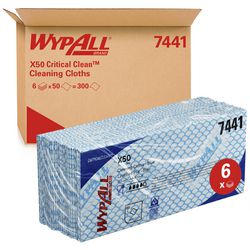 Chiffons de nettoyage Kimberly Clark Wypall recyclables bleus