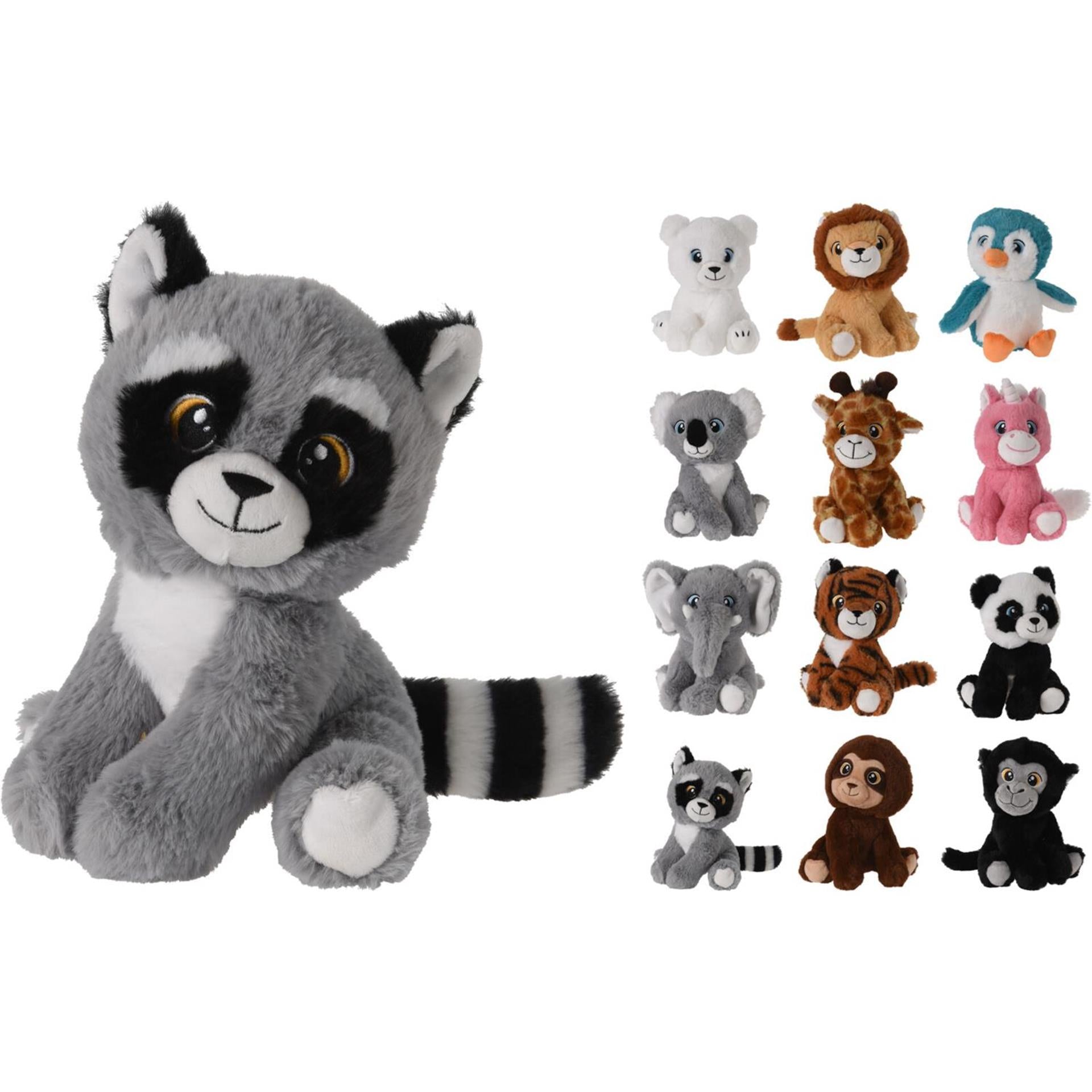 Tender Toys peluche animal sauvage 15x14x18cm