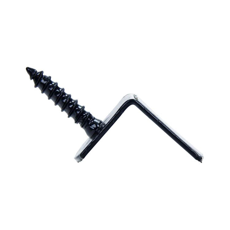 Mack 1069085 - Support d'écran tressé en L noir | 30 pièces