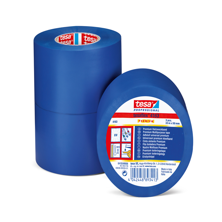 Tesa professional 1069923 - tesaflex 4163 ruban PVC plastifié premium 3 pièces | 2 pièces