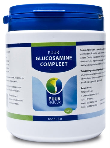 Glucosamine de nature pure supplémentaire (complète) pour le chien et le chat