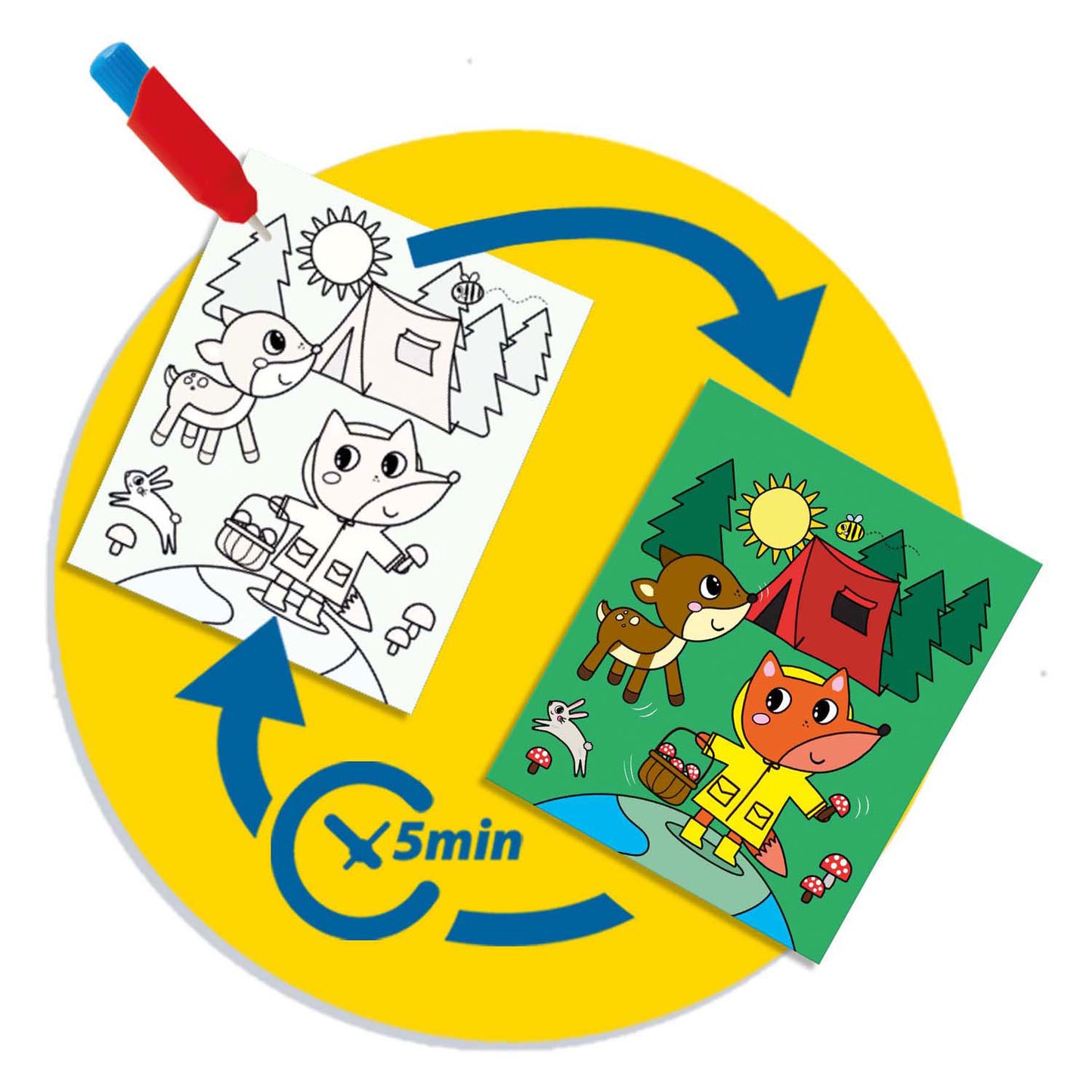 Ses Colors with Water Coloring Book - Voyager