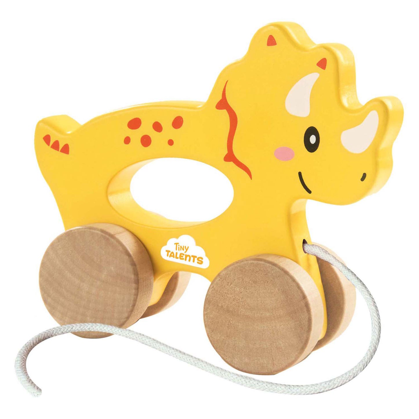 Ses Houten Trekvier 2 en 1 - Triceratops