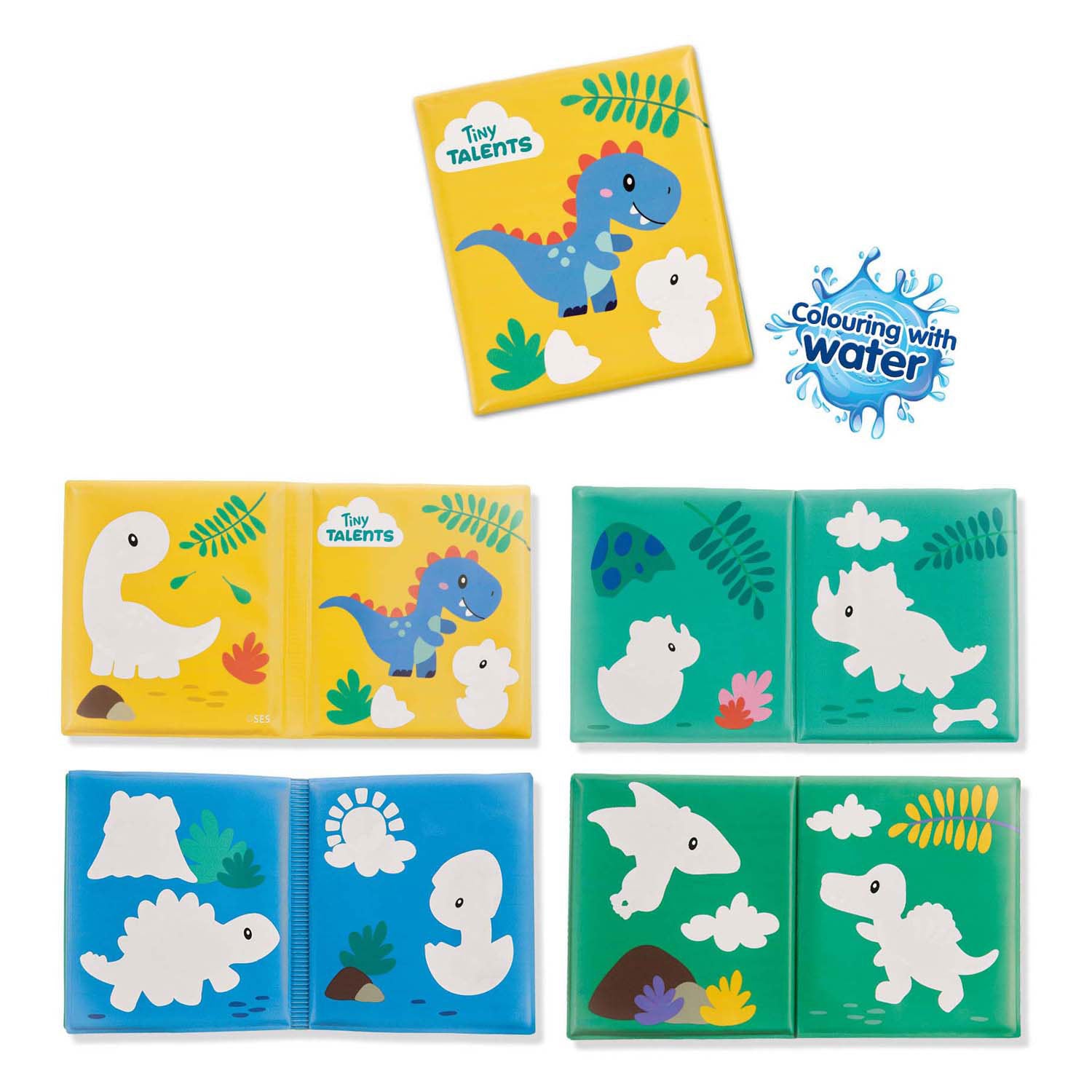 SES BADBOOK - Couleurs avec des dinosaures d'eau