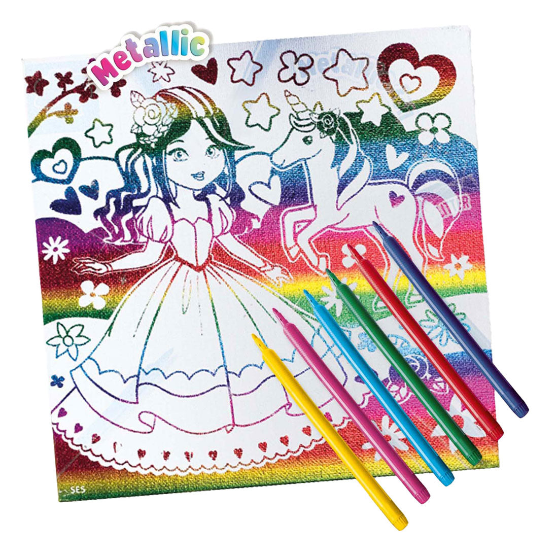 Toile de couleur métallique SES