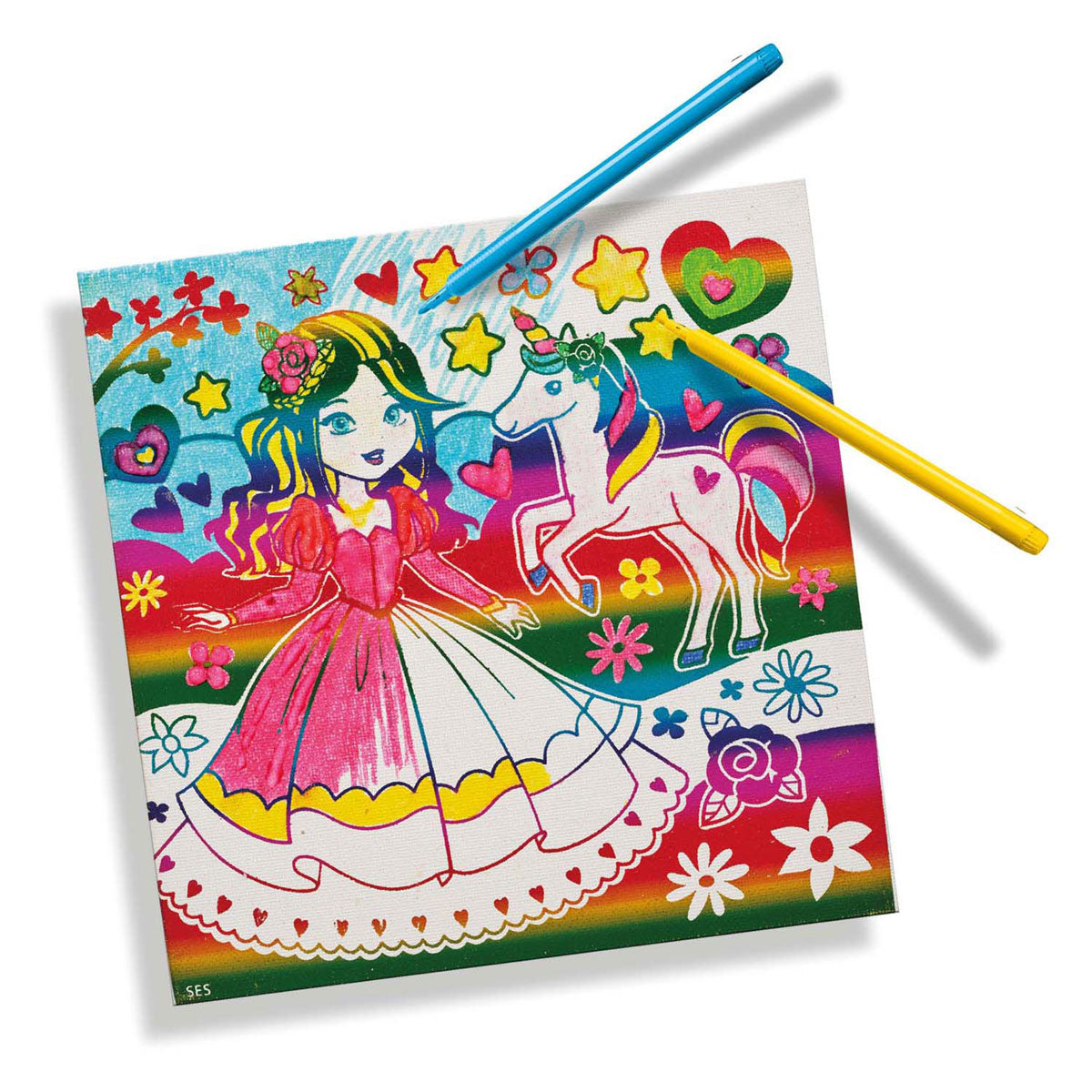 Toile de couleur métallique SES