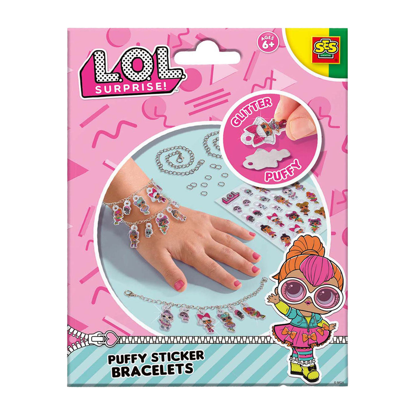 SES L.O.L. Bracelets d'autocollants gonflés