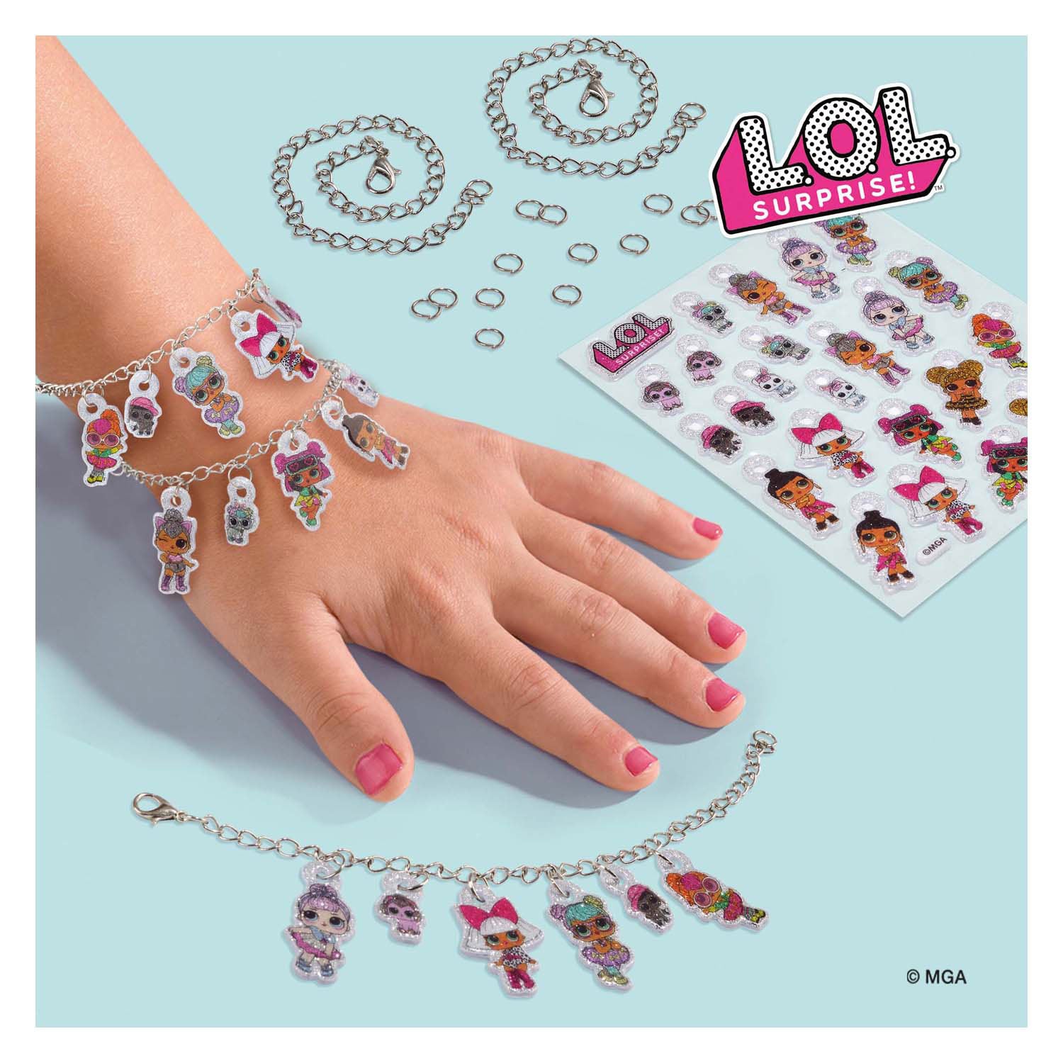 SES L.O.L. Bracelets d'autocollants gonflés