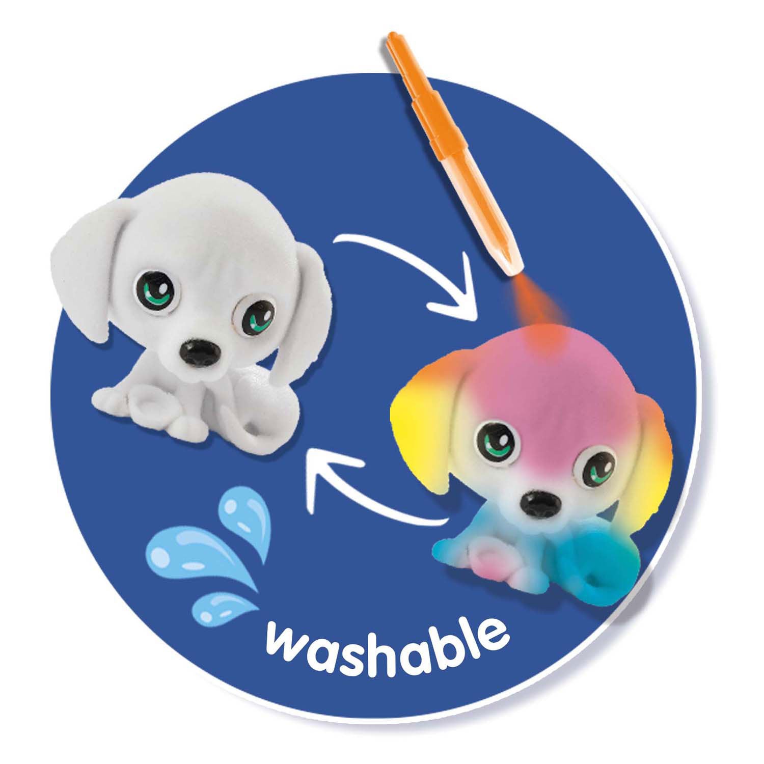 Couleurs de chiots de stylo à aérographe de vessie