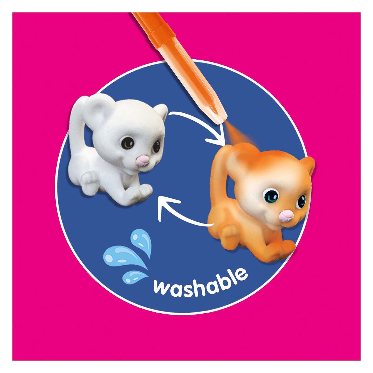 Ses Blow Airbrush stylos - Safari Animals, 6e.