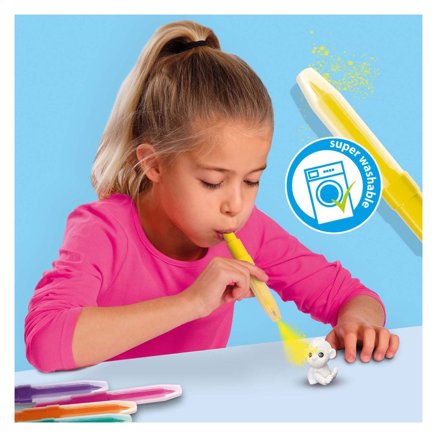 Ses Blow Airbrush stylos - Safari Animals, 6e.