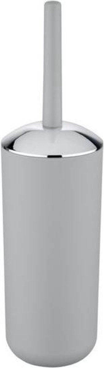 Wenko porte-brosse de toilette Brésil plastique gris - brosse de toilette avec support - brosse de toilette avec support autoportante
