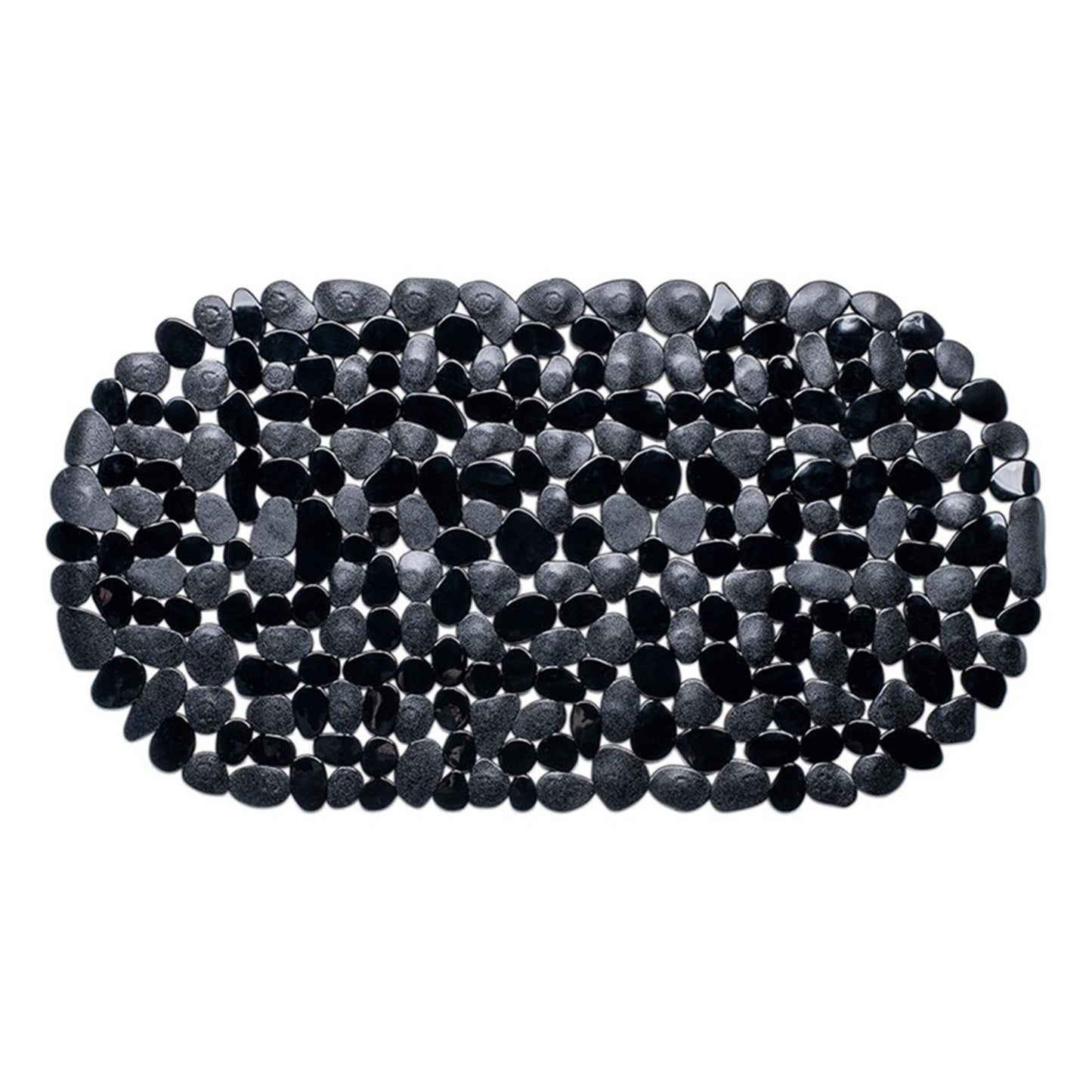 Wicotex tapis de bain pierres antidérapantes 68x35cm noir