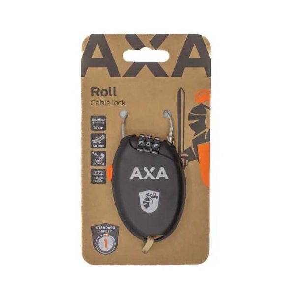 Rouleau de câble antivol Axa lock 1,6x75 code