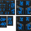 Kit d'autocollants pour fourche et amortisseur Fox Racing Shox Heritage jusqu'au modèle 2020